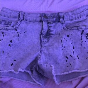 Crazy 8 Gray Distressed Denim Shorts